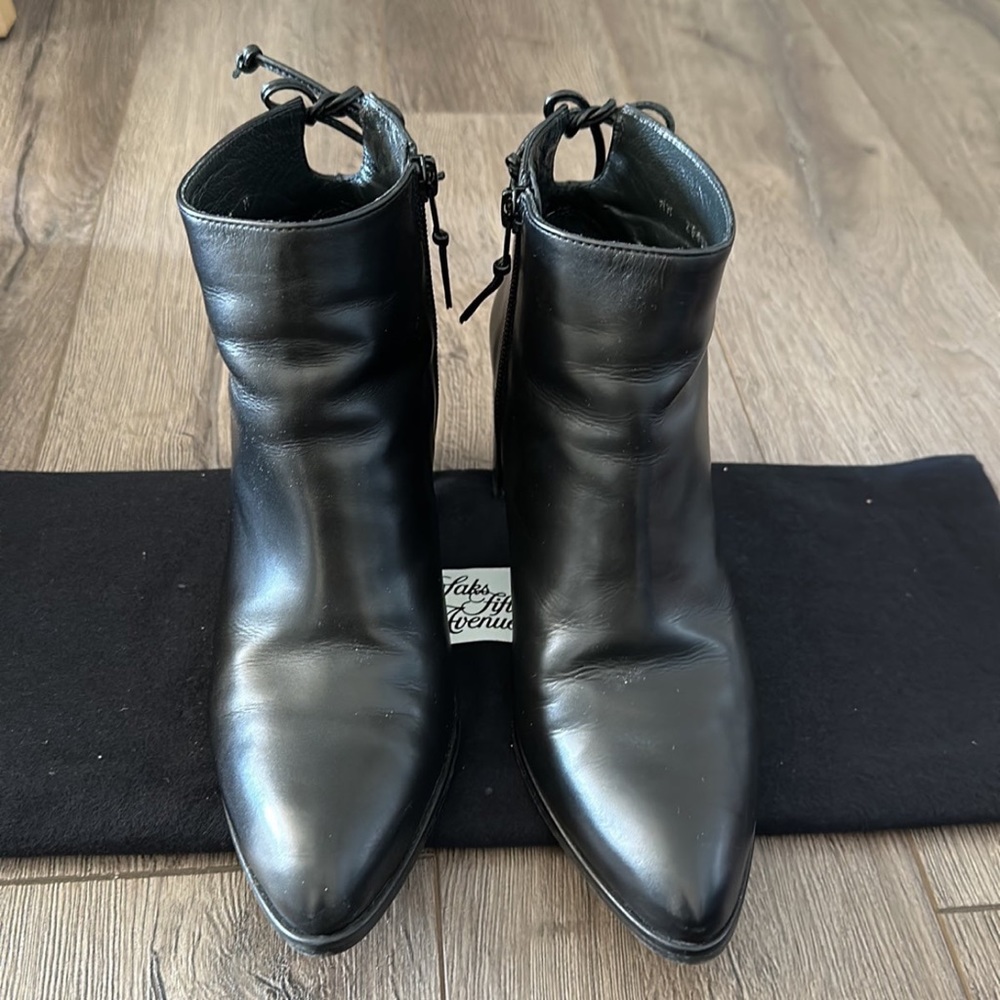 Stuart Weitzman black booties